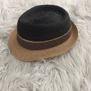 Mens straw fedora